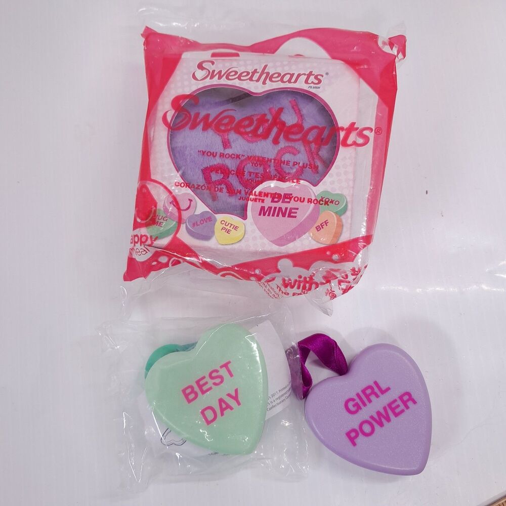 McDonalds Sweethearts You Rock Valentine Plush purple best day girl power 2017
